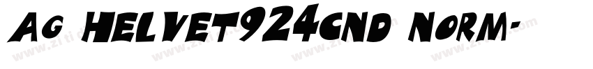 ag helvet924cnd norm字体转换